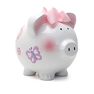 Child to Cherish Ceramic Piggy Bank for Girls