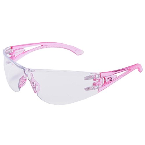 Optima clear pink temples glasses