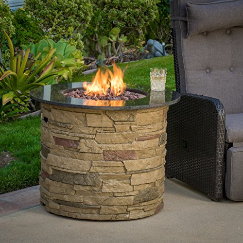 Stone Fire Pit Table