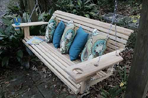 Handmade Cypress Porch Swing