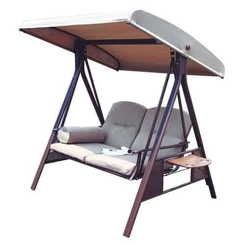 2-Person Adjustable Canopy Porch Swing 
