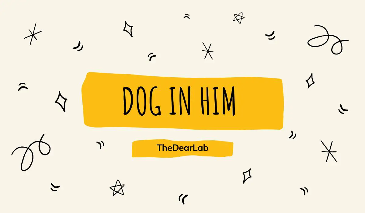 Dog in Him Meaning