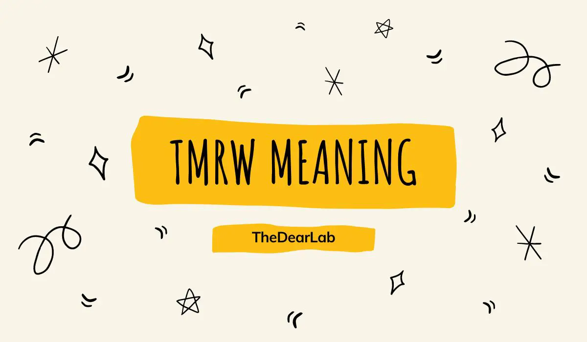 TMRW Meaning