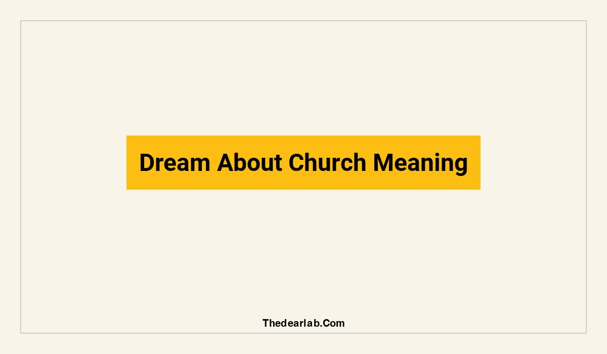 dream about church meaning