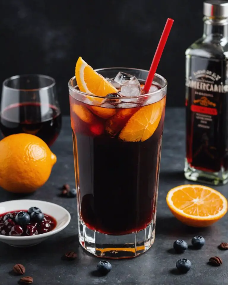 Americano Cocktail with Orange Twist