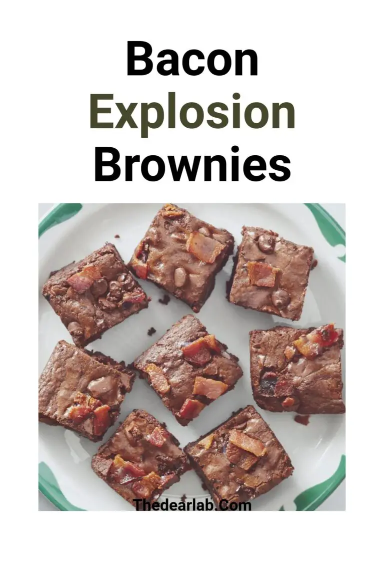Bacon Brownies with Crispy Bacon