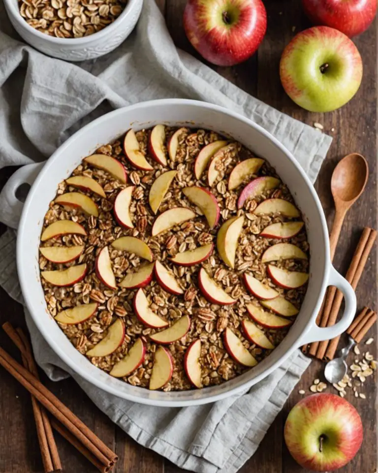 Baked Oatmeal with Apples and Cinnamon