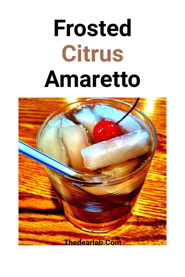 Citrus Amaretto with frosted rim
