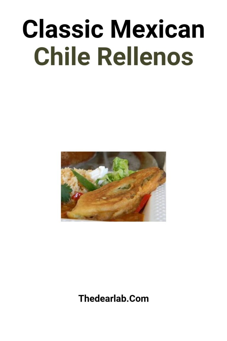 Classic Mexican Chile Rellenos