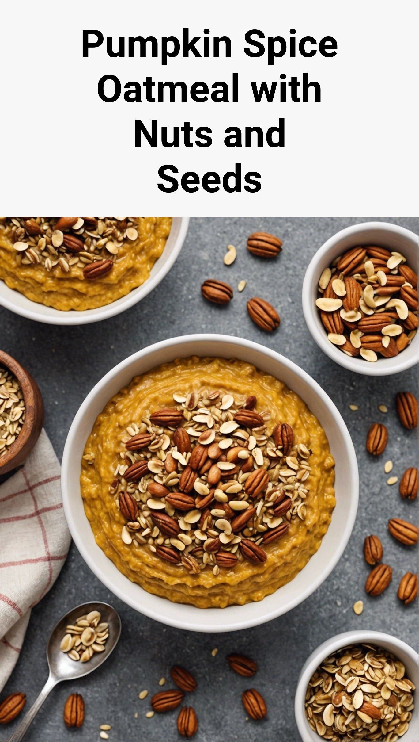 Pumpkin Spice Oatmeal with Nuts and Seeds