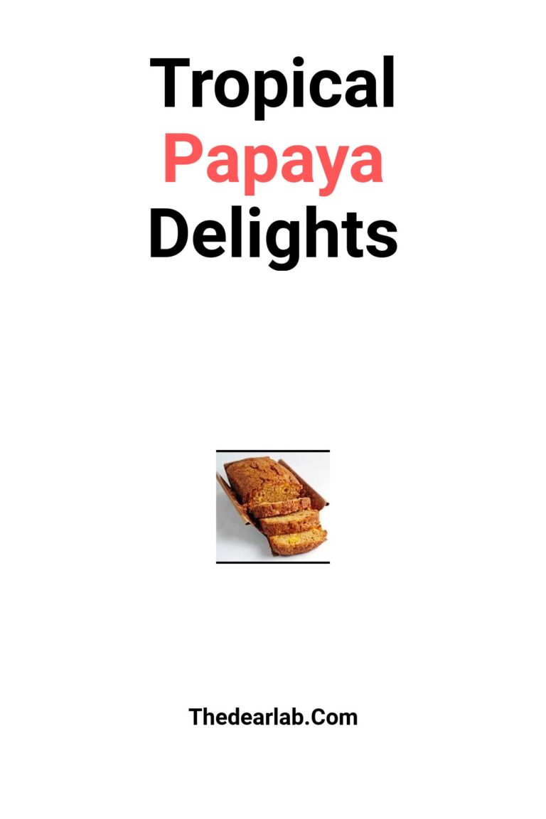 Sweet Papaya Quick Bread