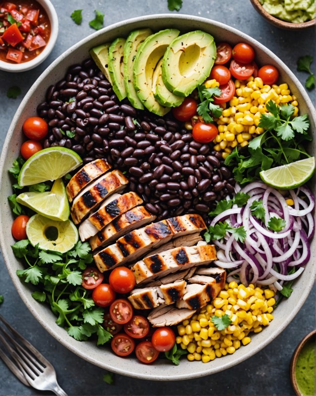 Black Bean and Corn Salad with Grilled Chicken
