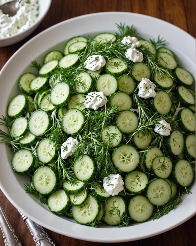 Cucumber Salad with Dill and Sour Cream