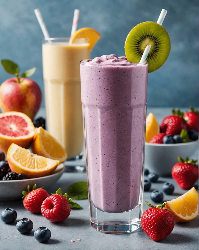 Protein Smoothie with Fruit and Yogurt