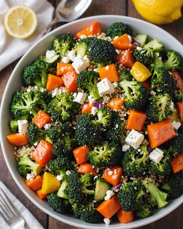 Quinoa Salad with Roasted Vegetables and Feta