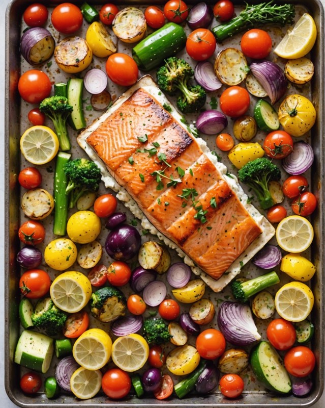 Sheet Pan Salmon with Roasted Vegetables