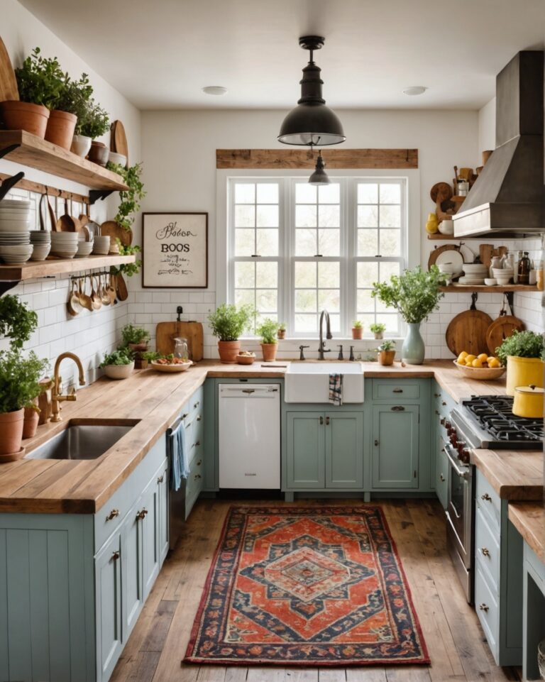 20 Boho Farmhouse Kitchen Ideas