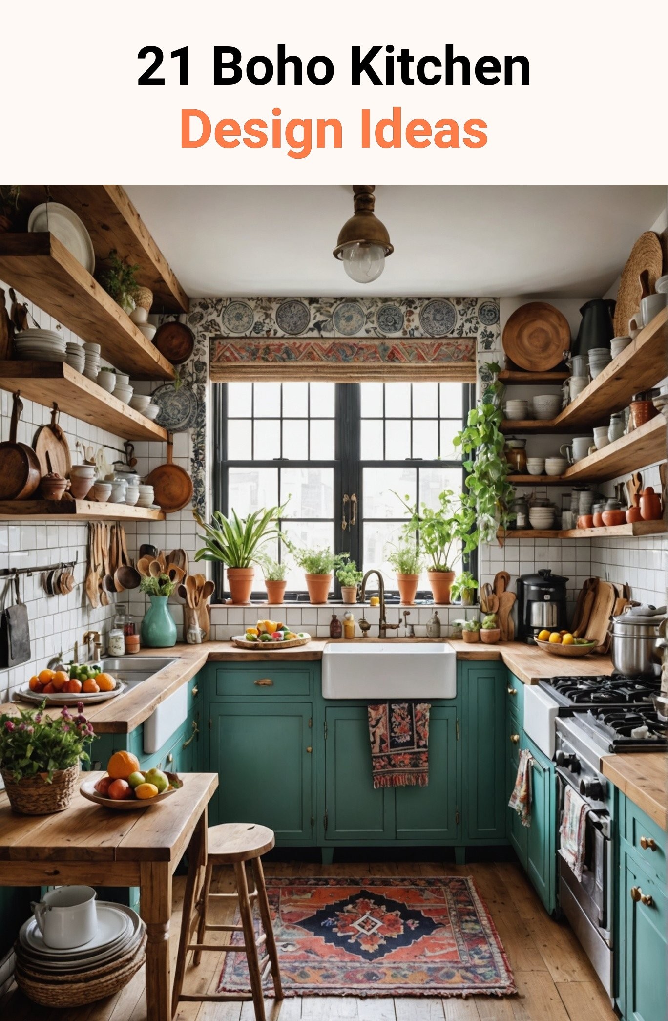 21 Boho Kitchen Design Ideas