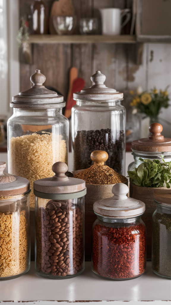 Vintage Apothecary Jars for Organization