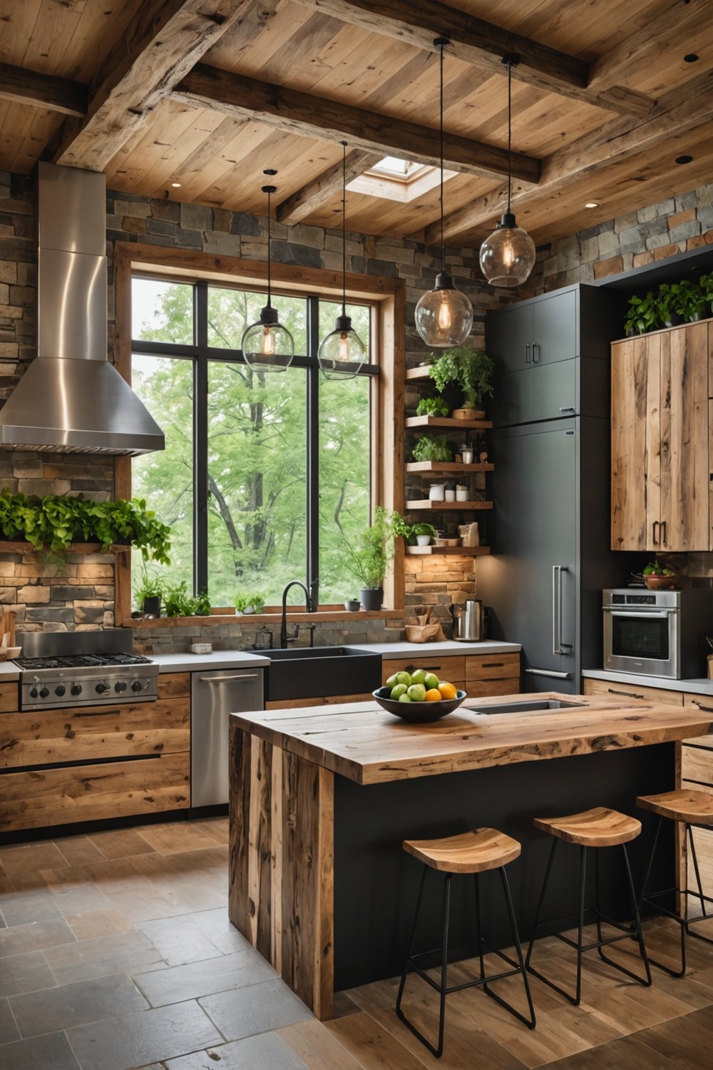 Bring in Nature with Reclaimed Wood Accents