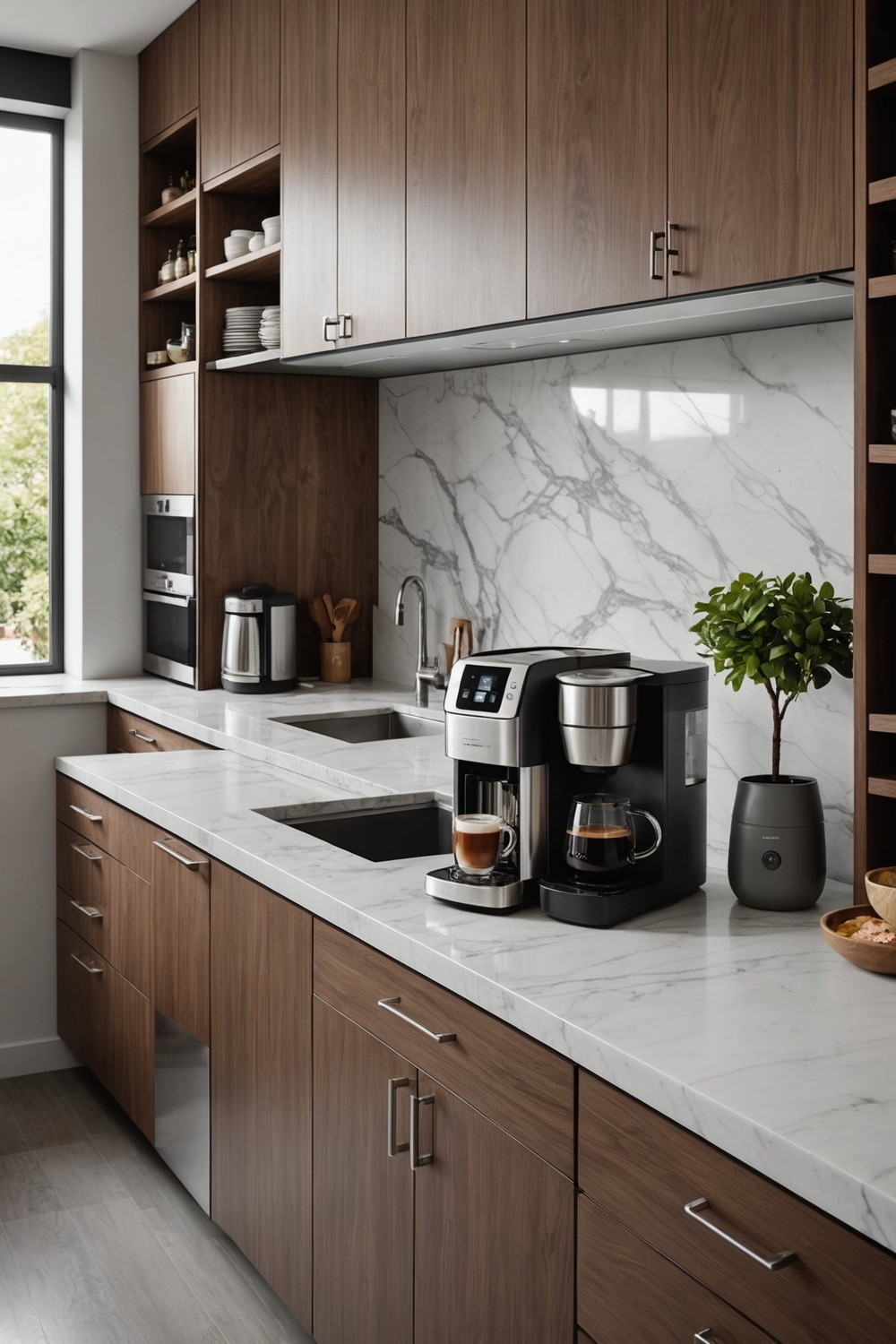 Built-In Coffee Stations for Caffeine Lovers