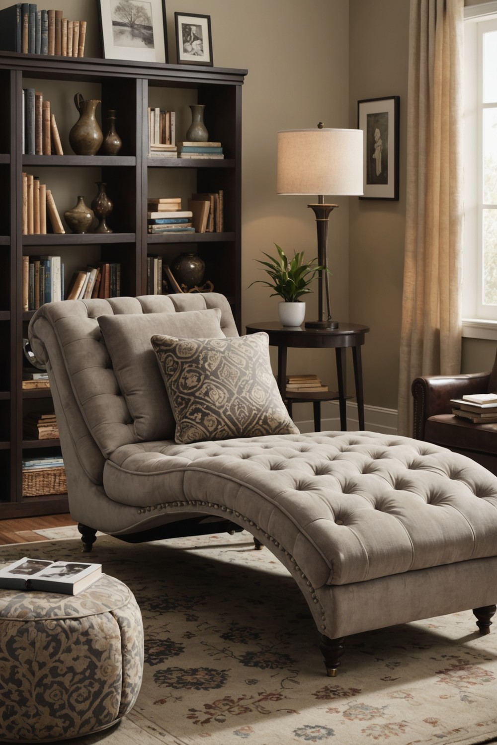 Chaise Lounges with Ottoman