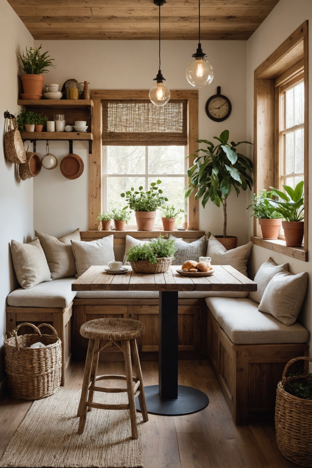 Create a Cozy Nook with a Built-in Breakfast Bench