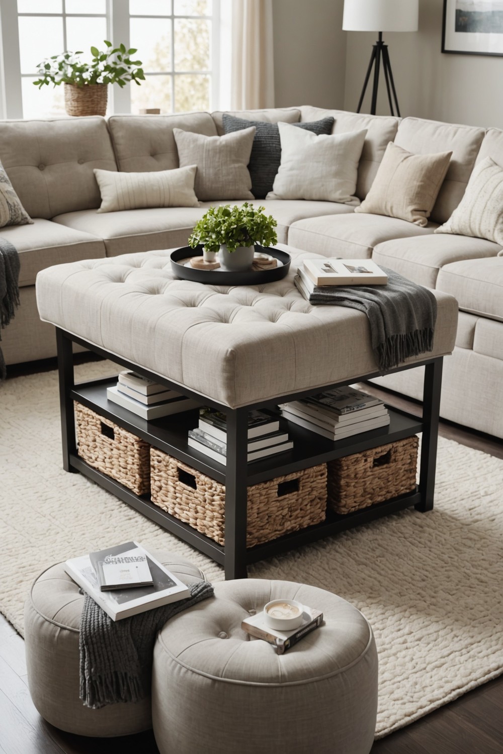 Multi-Functional Storage Ottoman