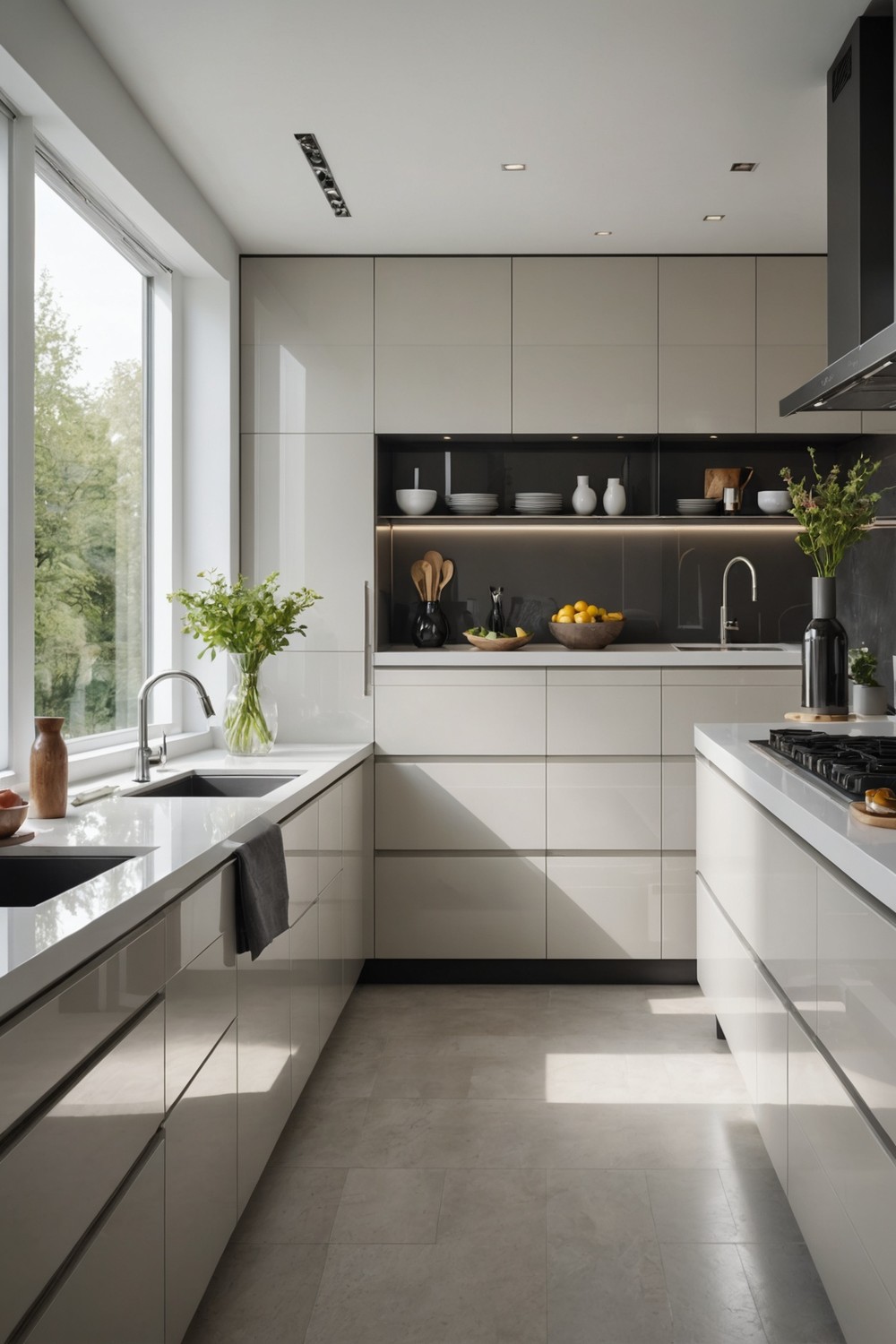 Parallel Kitchens for a Sleek Look