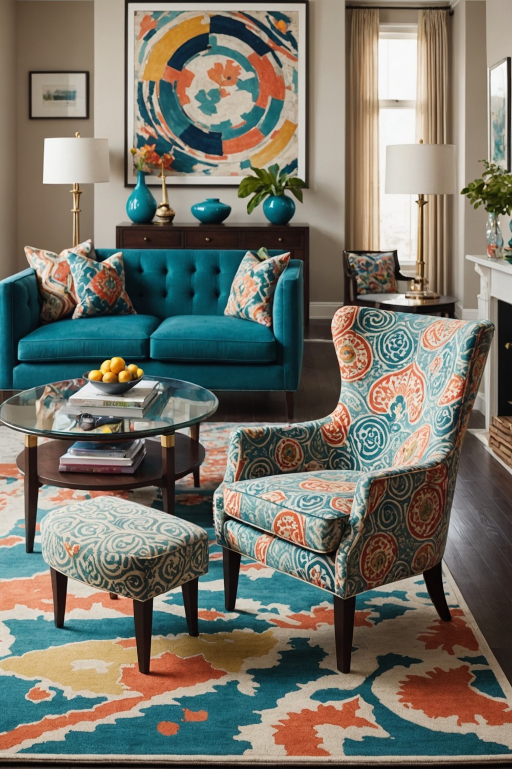 Patterned Accent Chairs