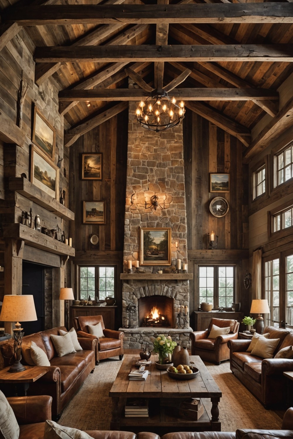 Rustic Wood Accents for a Cozy Feel