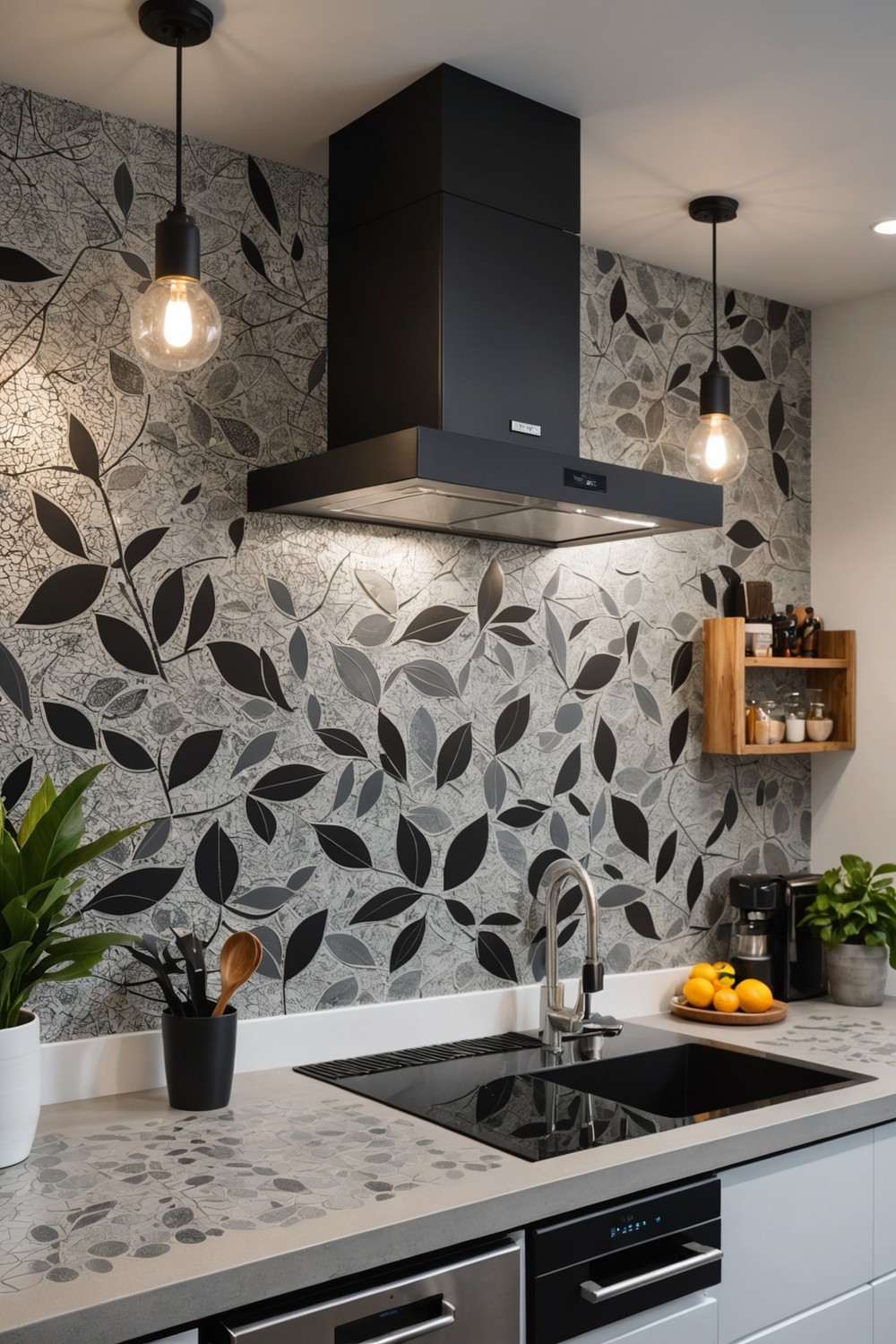 Unconventional Materials for Countertops and Backsplash