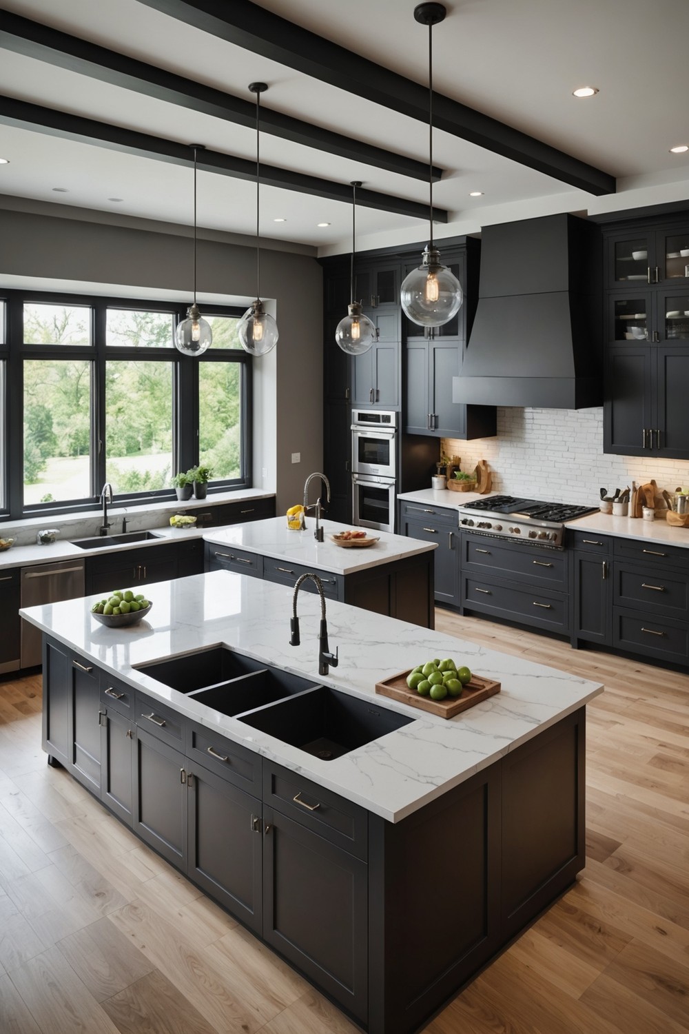 Unique Kitchen Layout with Island Cooktop