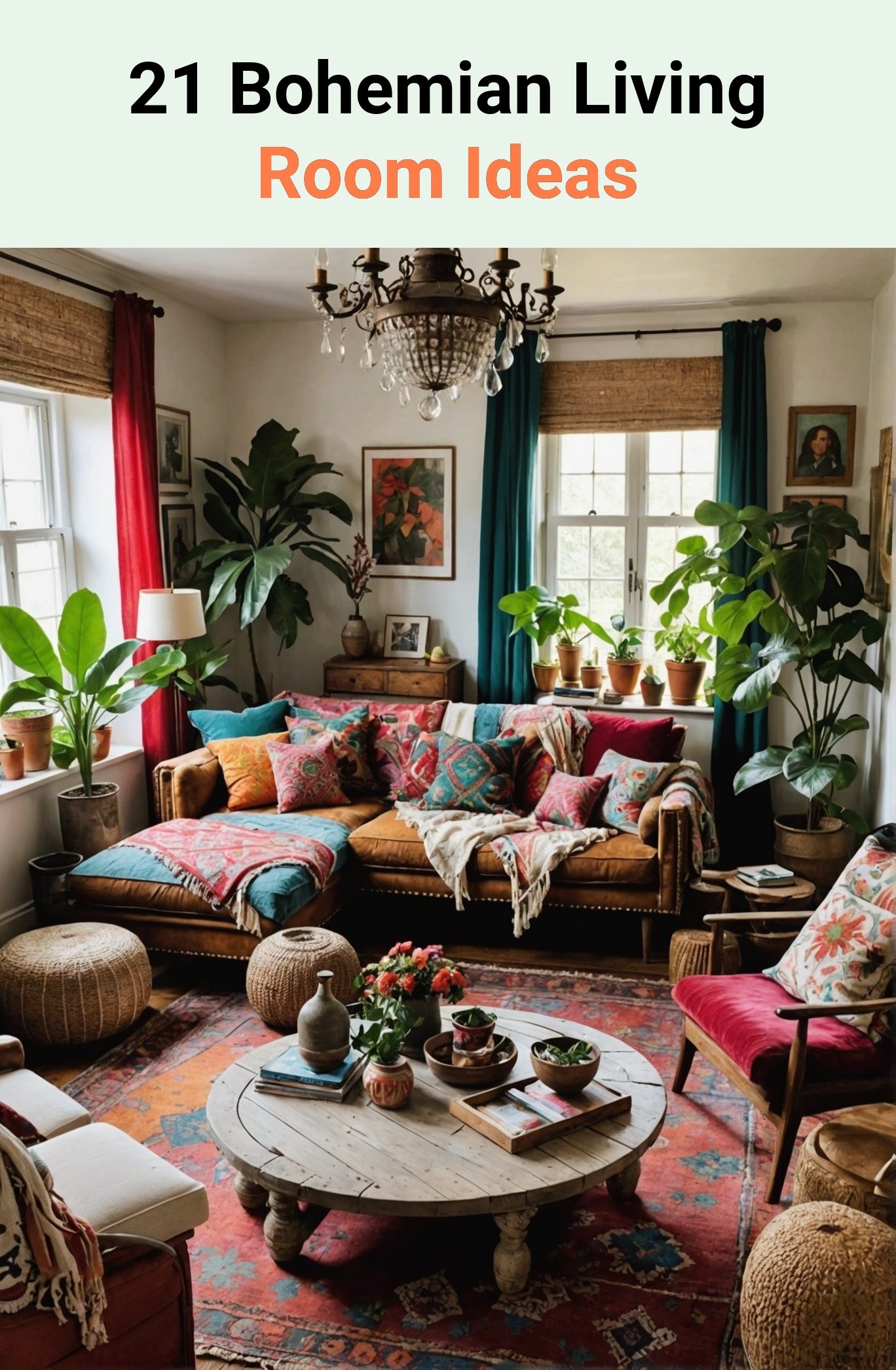 21 Bohemian Living Room Ideas