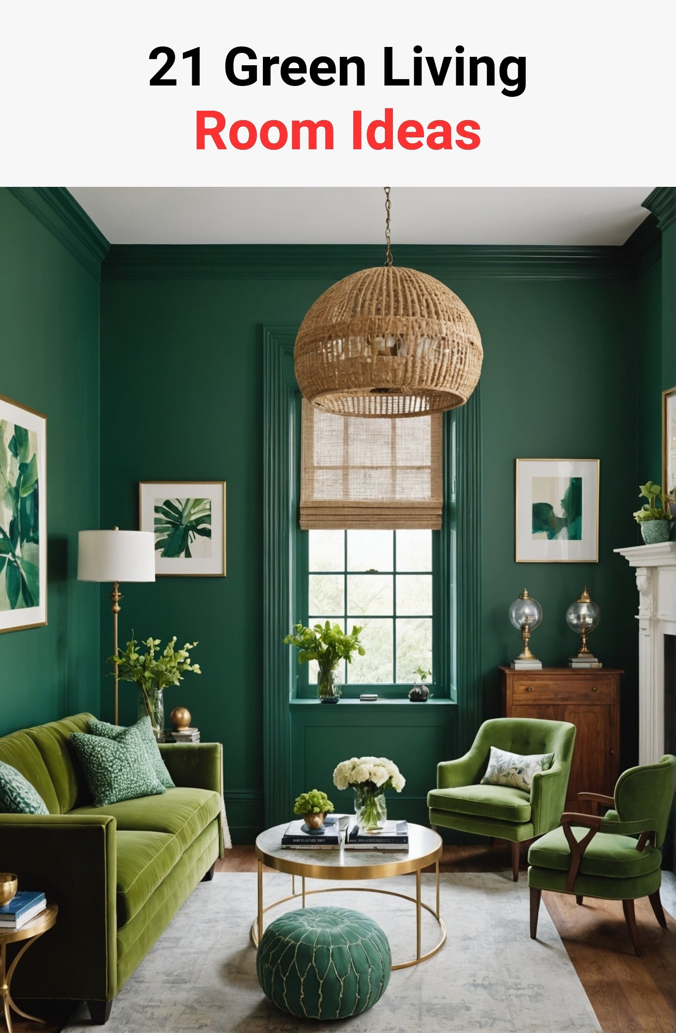 21 Green Living Room Ideas