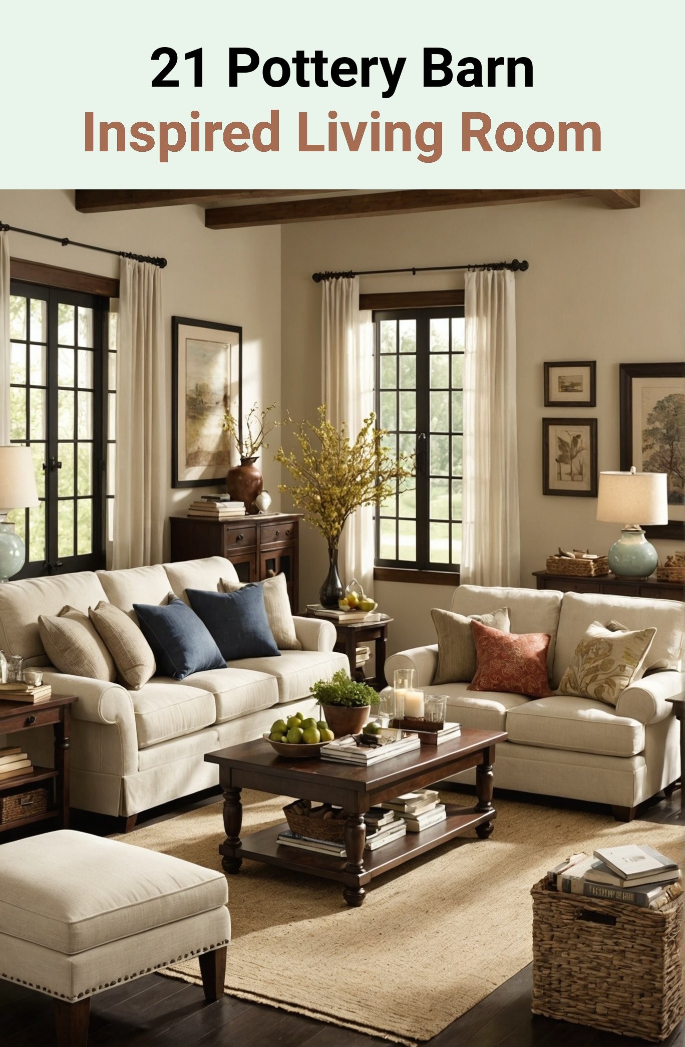 21 Pottery Barn Inspired Living Room