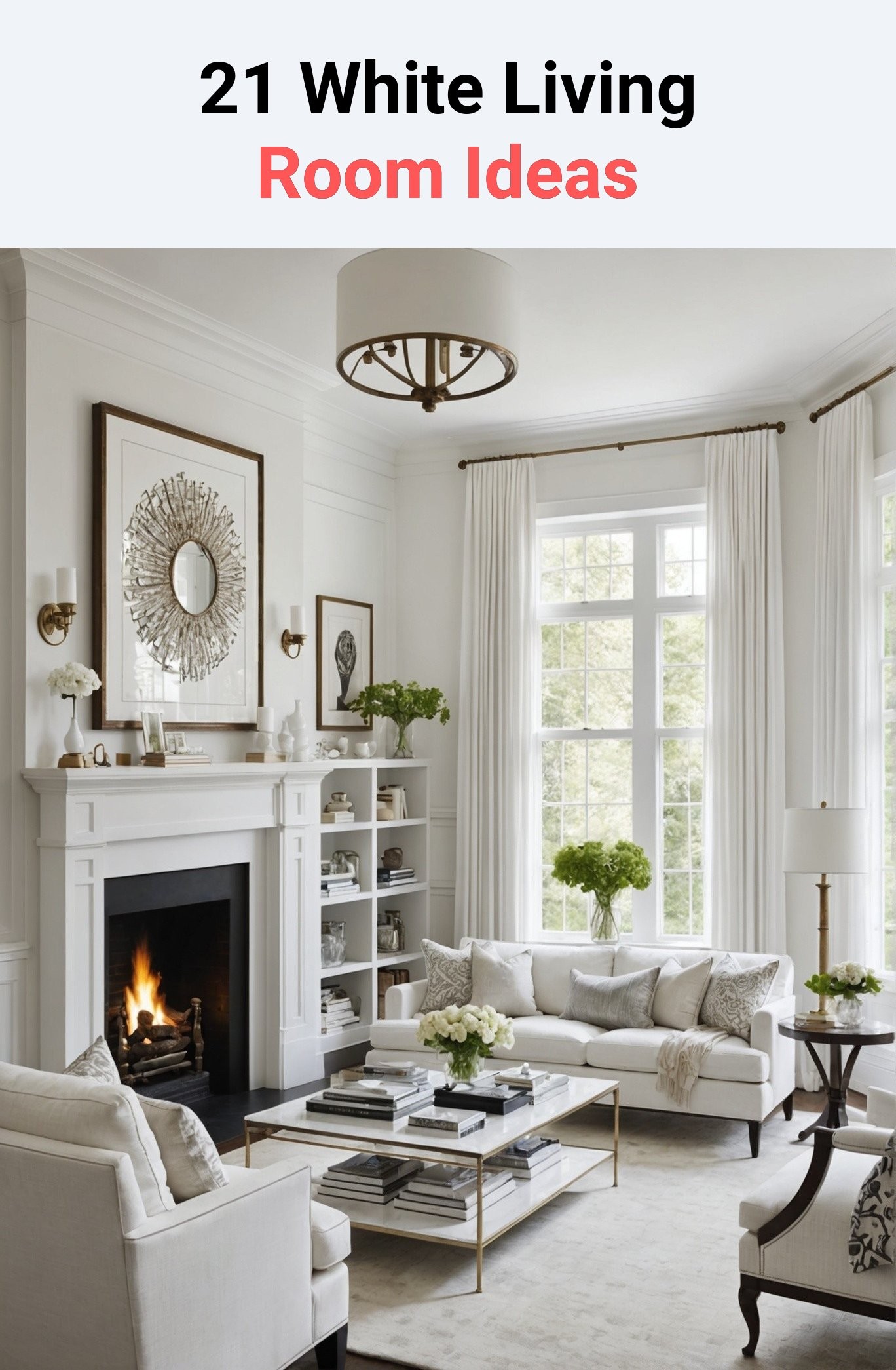 21 White Living Room Ideas