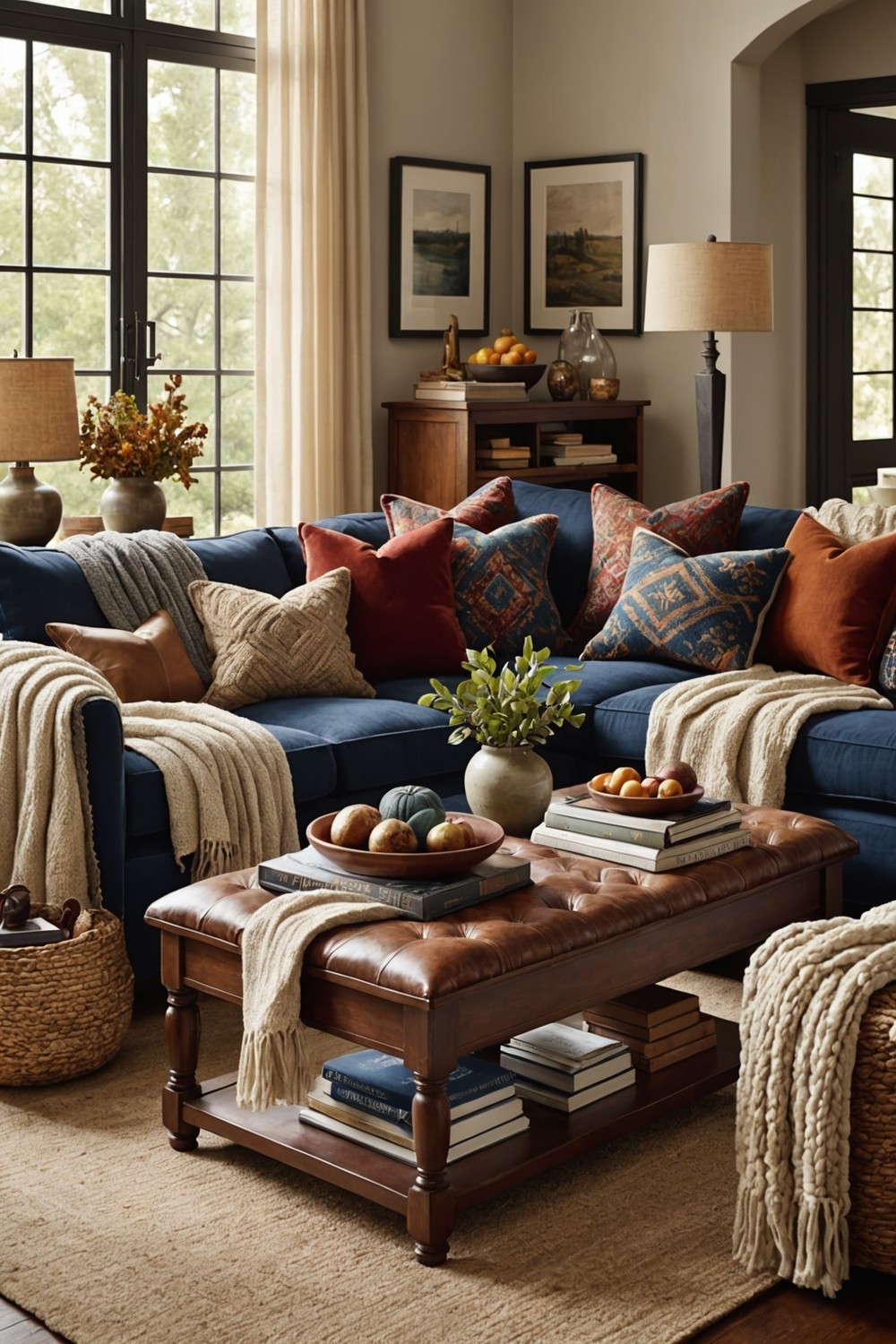 Bring in Textures with Throws and Pillows