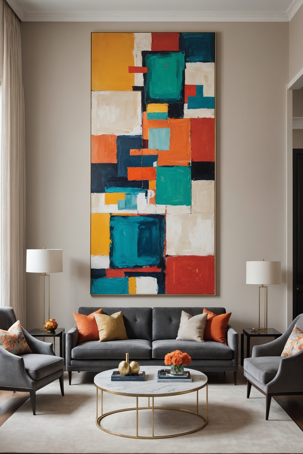 Create a Focal Point with a Statement Piece of Art