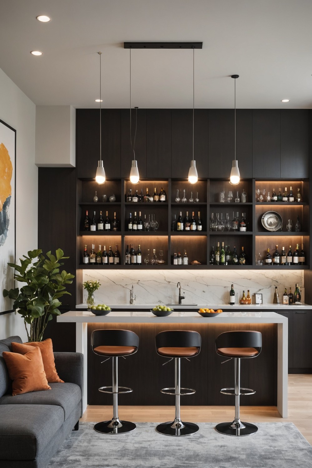 Designate a Bar Area for Entertaining