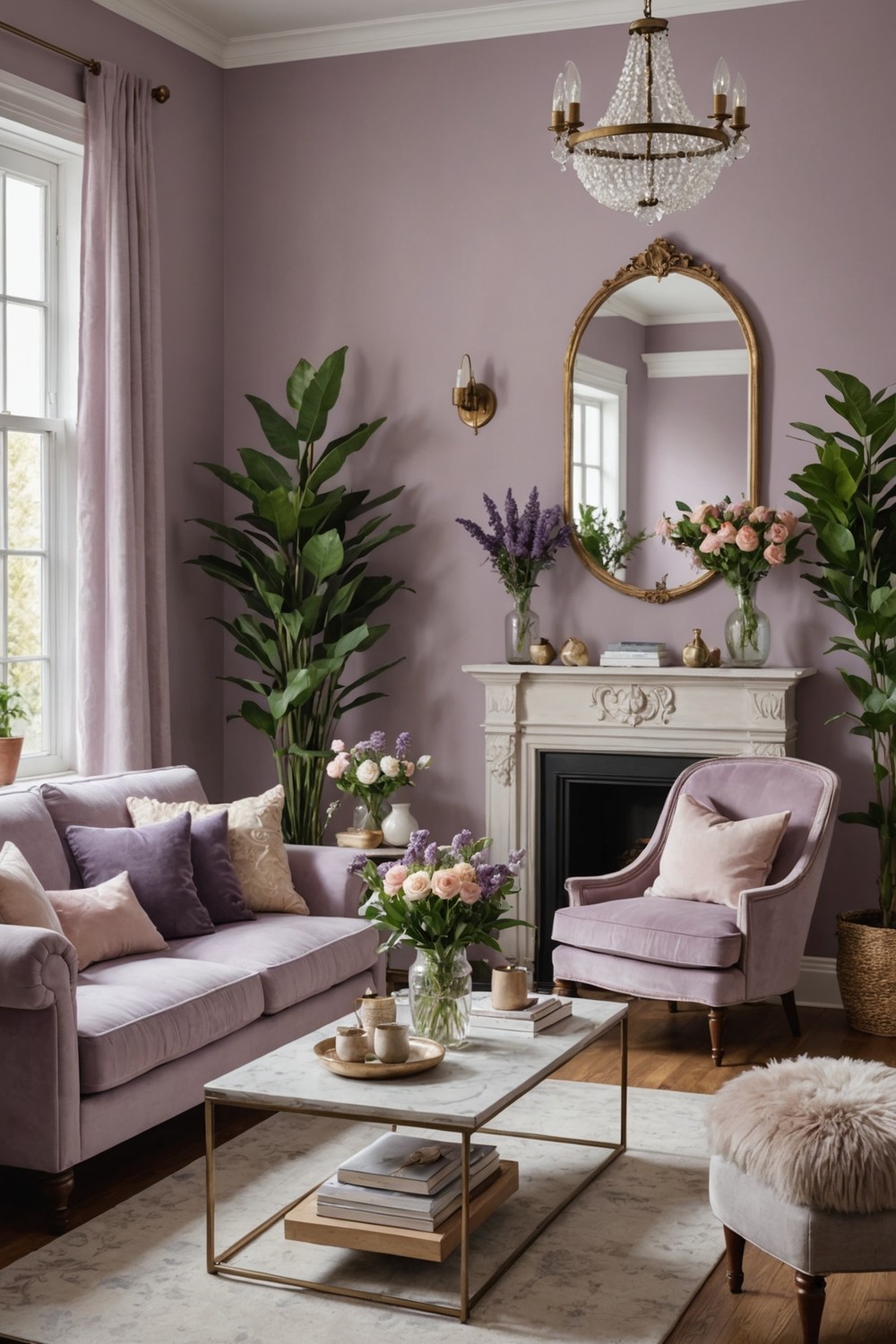 Dusty Lavender for a Whimsical Ambiance