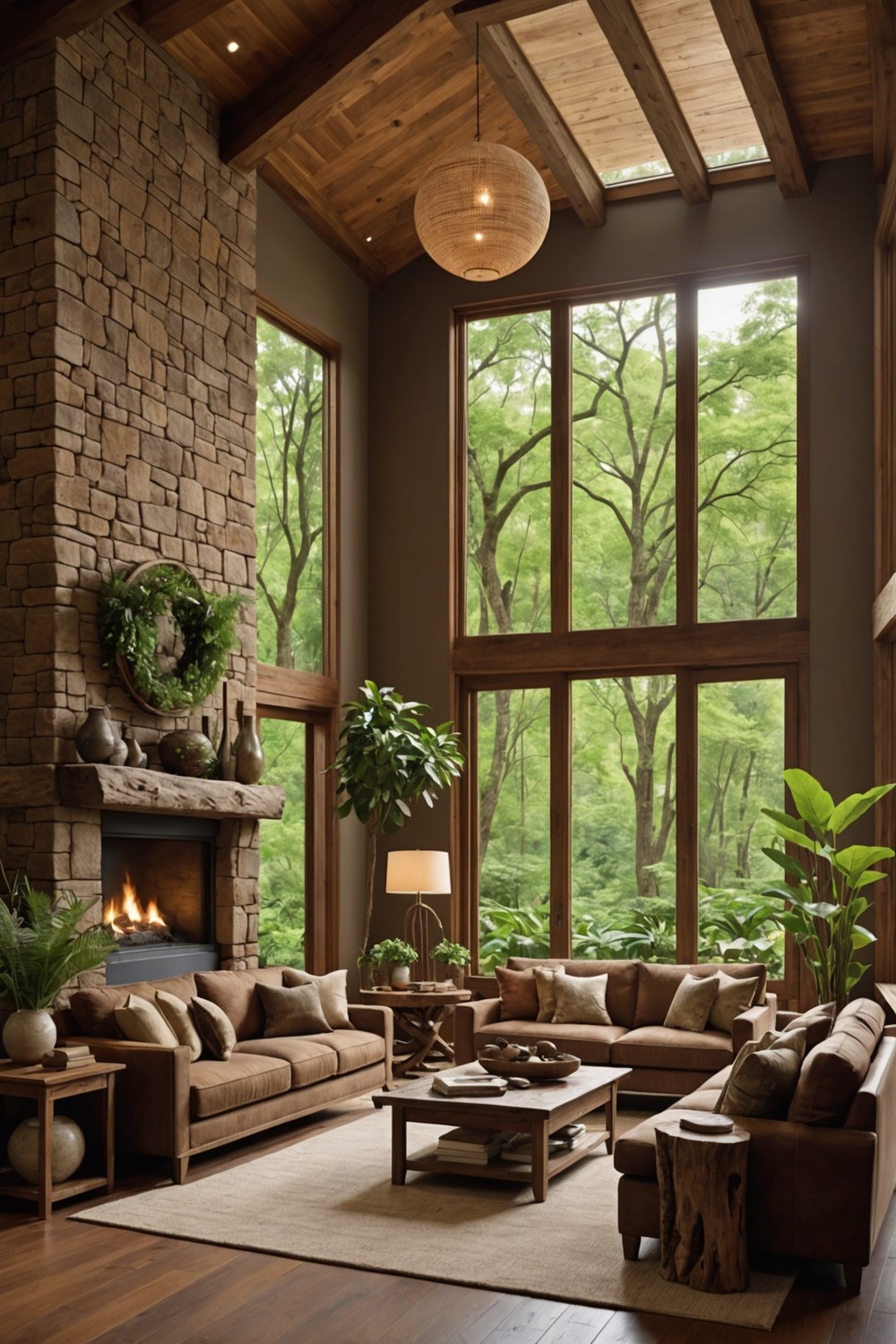 Earthy Brown for a Natural Ambiance