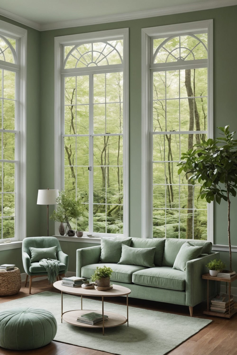 Monochromatic Sage Green Decor