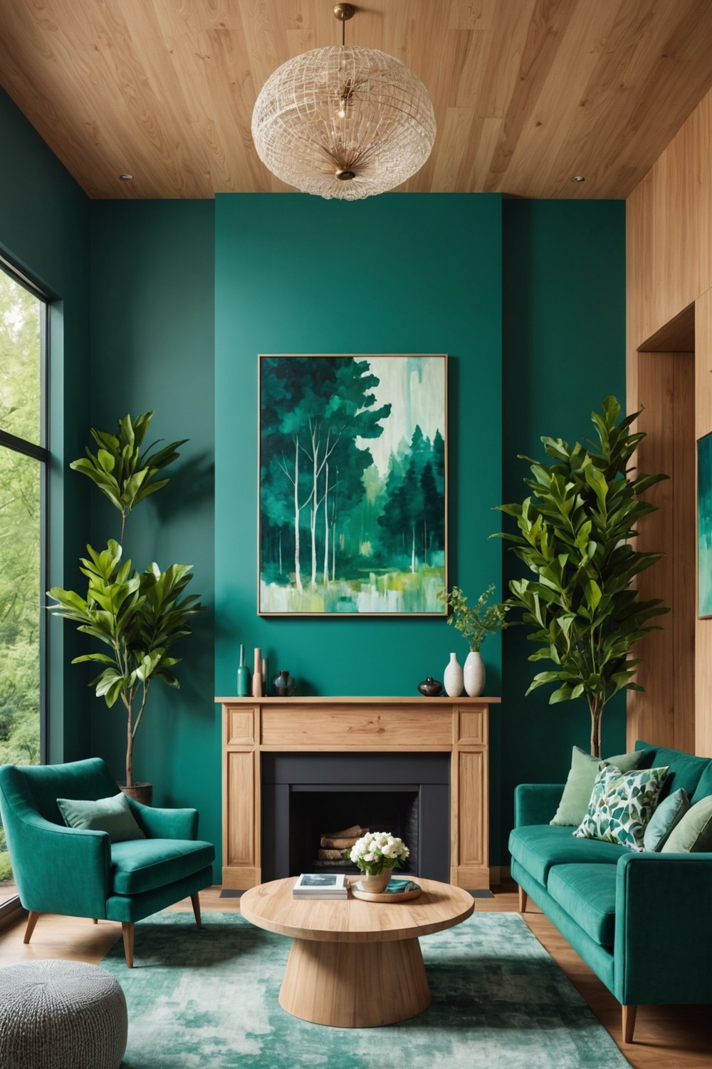 Nature-Inspired Teal and Green Combo