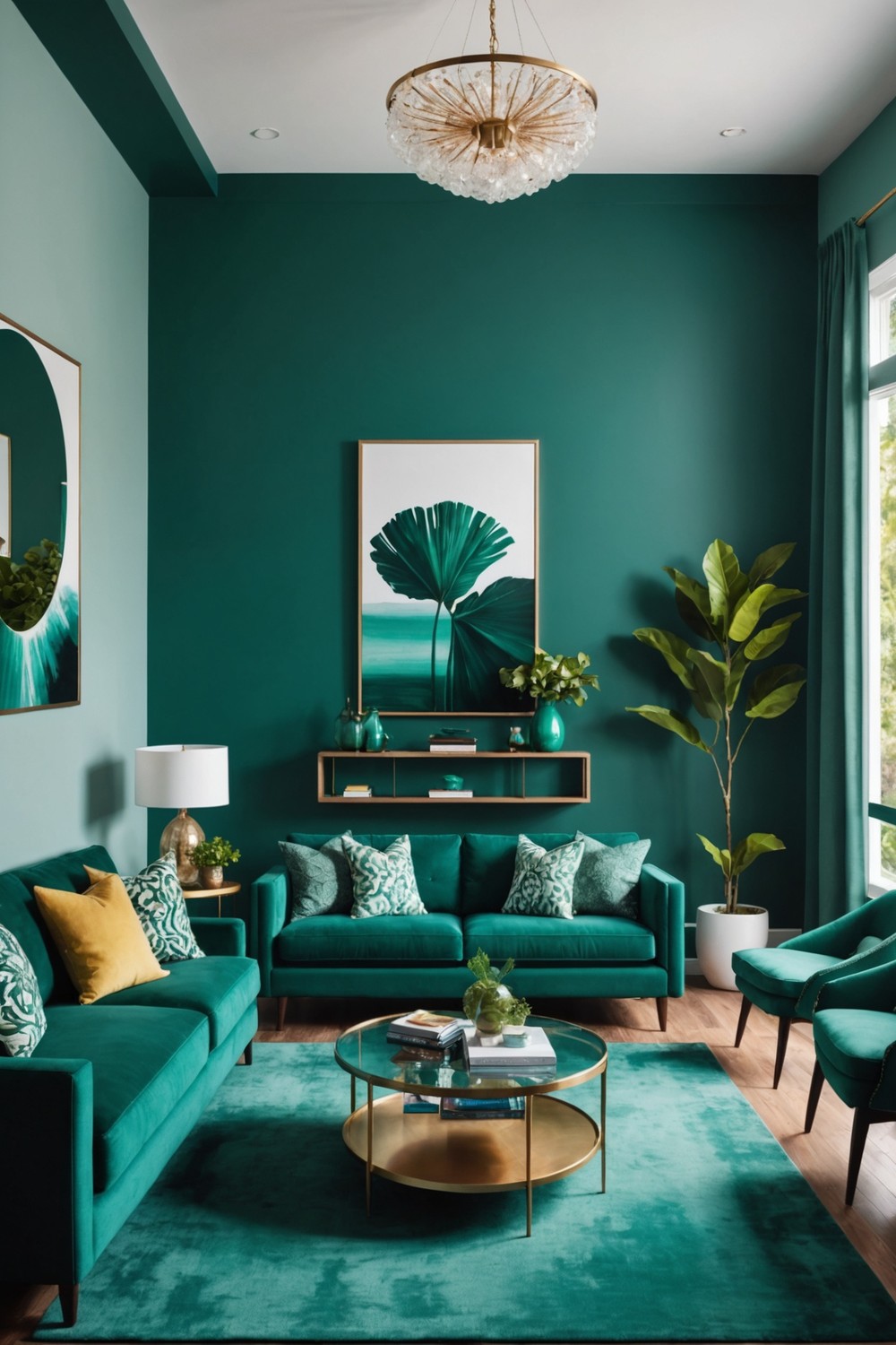 Rich Teal and Emerald Green Combo