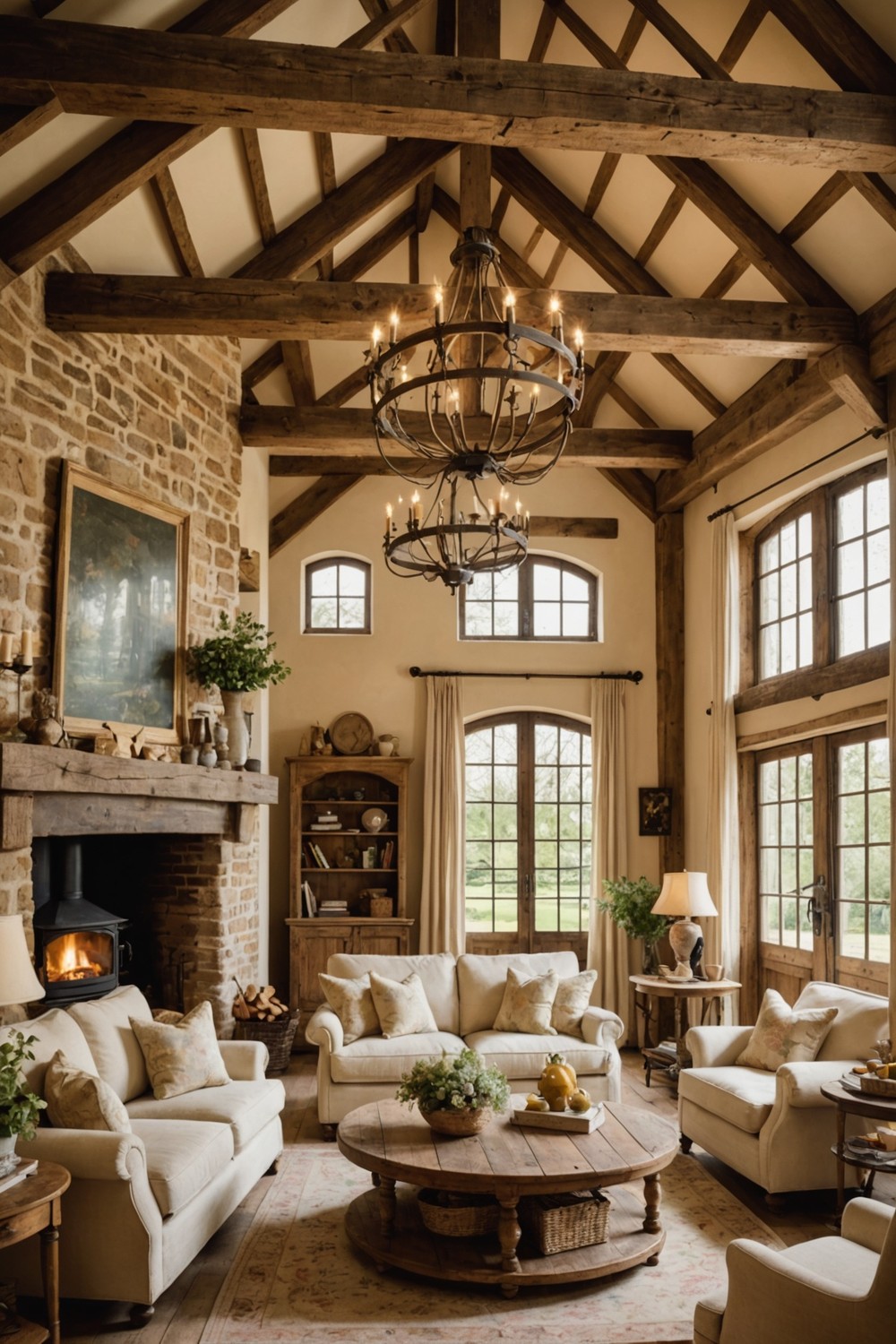 Rustic Wooden Beams for a Cozy Atmosphere