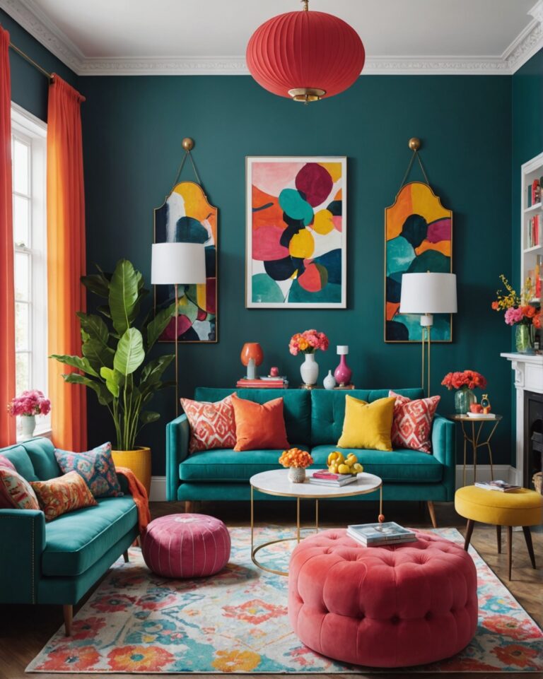 21 Colourful Living Room Decor Ideas