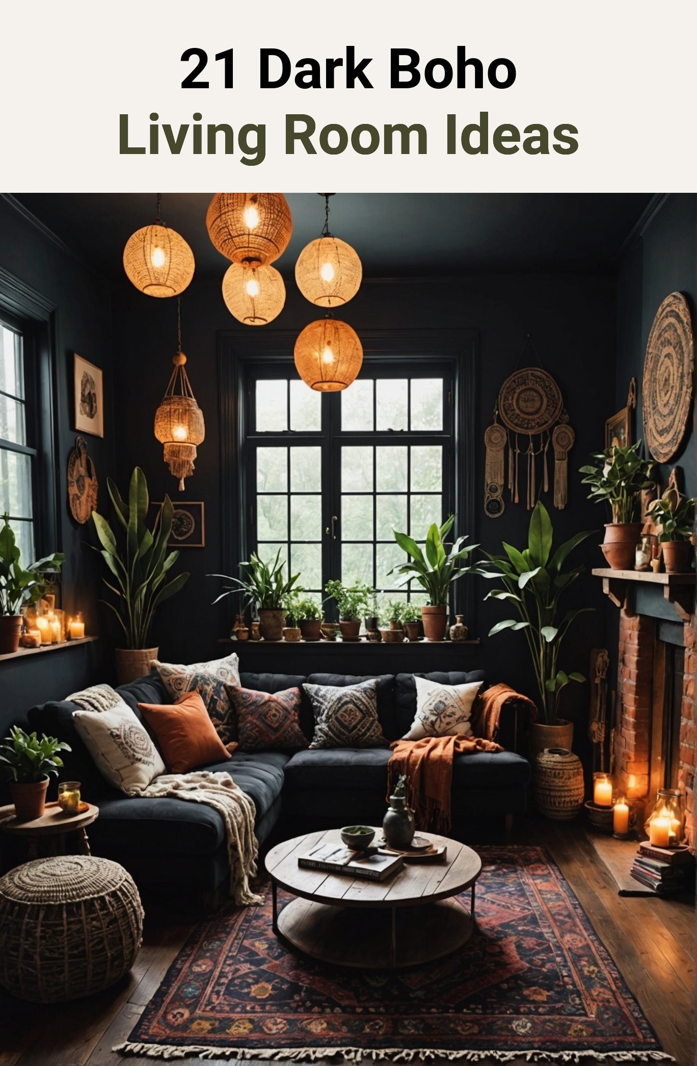 21 Dark Boho Living Room Ideas