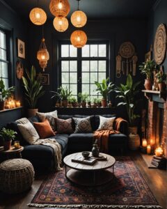 21 Dark Boho Living Room Ideas