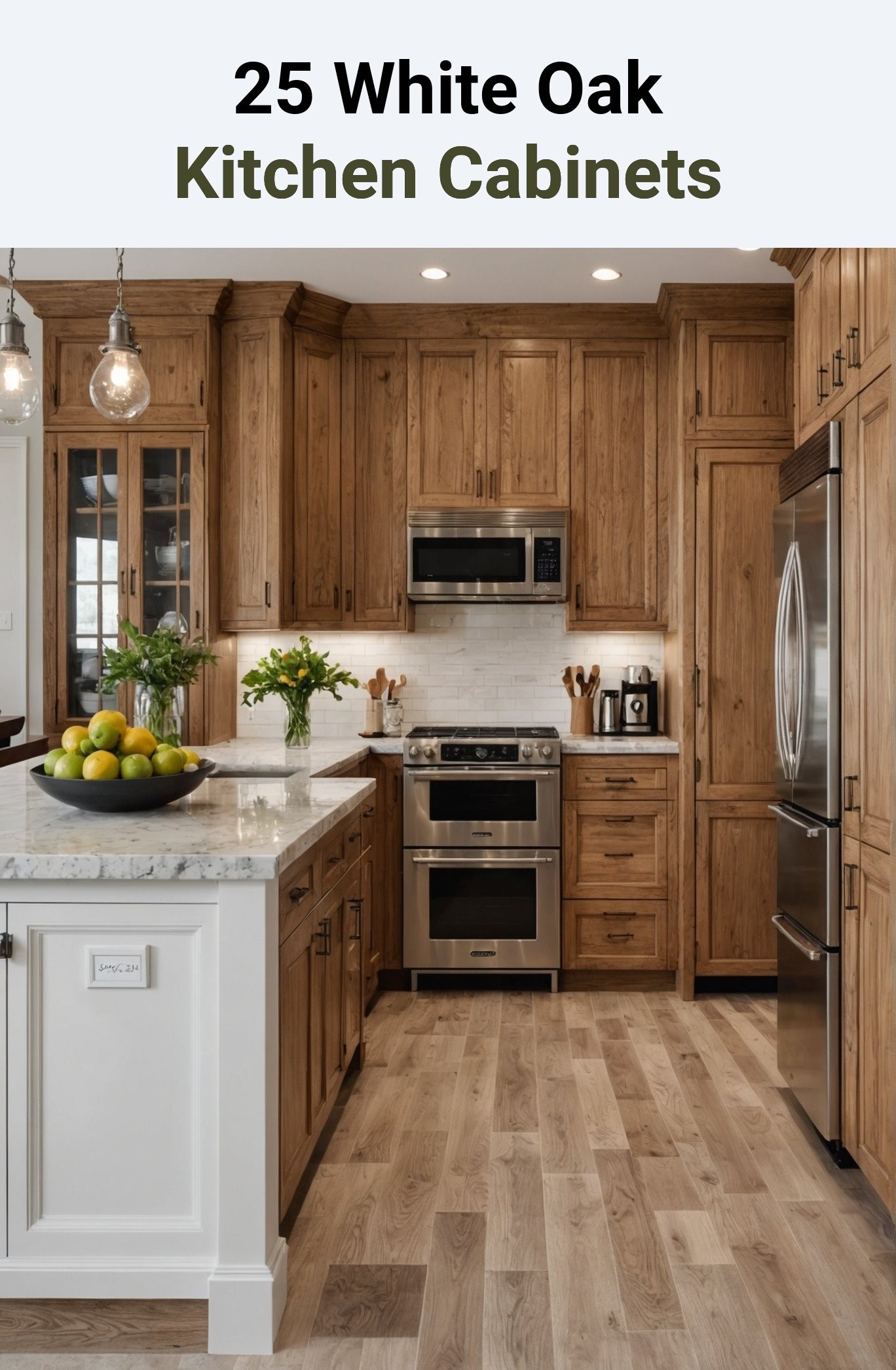 25 White Oak Kitchen Cabinets